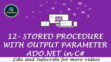 12- ADO.NET Stored Procedure C# | Stored Procedure with Output Parameter ADO.NET using C# (Hindi)