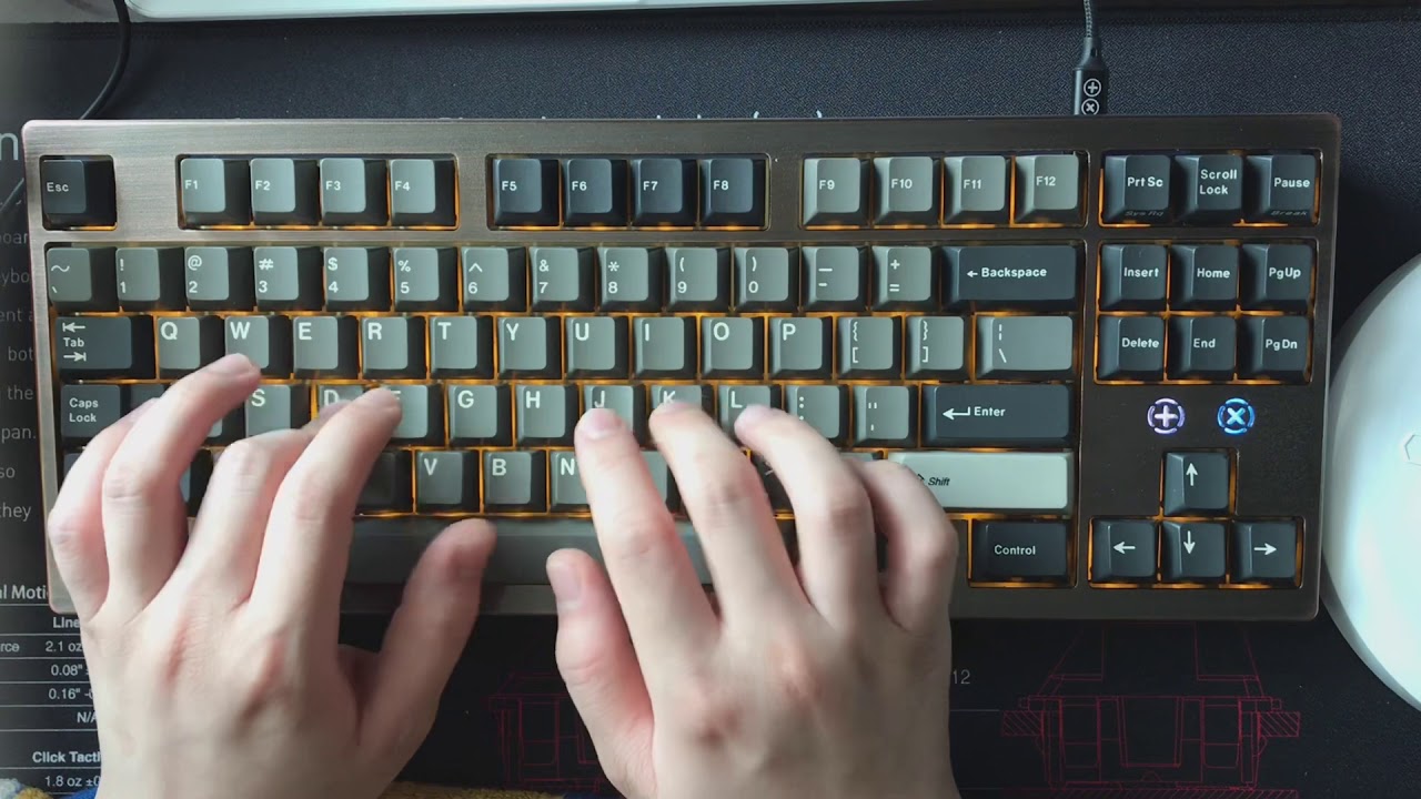 tx84se with og dolch keycap typing test