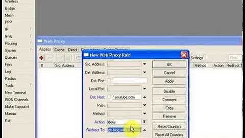 Cara Konfigurasi Transparant Proxy Pada Mikrotik