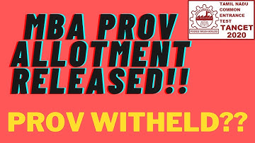 tancet mba provisonal alloment| tancet 2020 |tancet 2020 updates |tancet new updates | infogirl