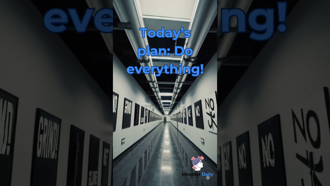 Planning Everything. Doing Nothing. 