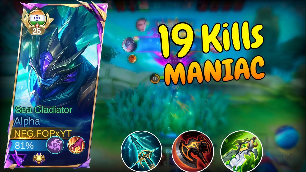 Mythic Rank Alpha Goes CRAZY! 19 Kills + Maniac 🔥 | MLBB Gameplay