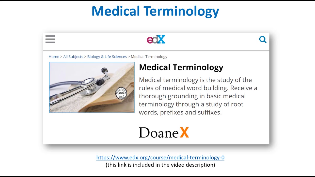 Medical Terminology YouTube