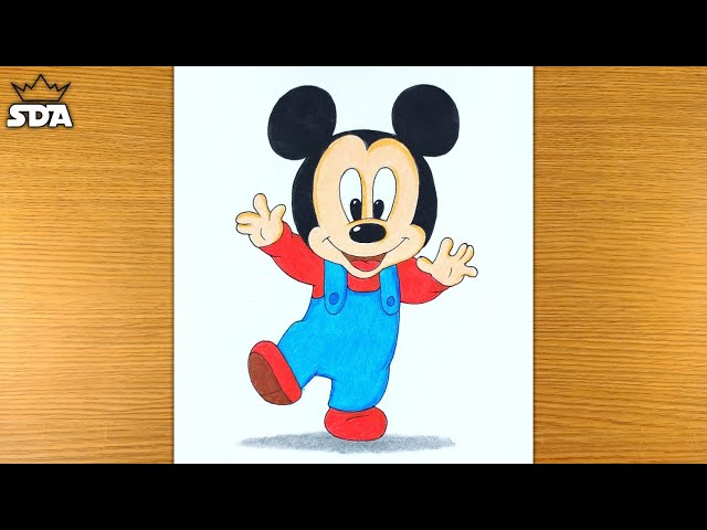 How To Draw Mickey And Minnie, Step by Step, Drawing Guide, by Dawn -  DragoArt