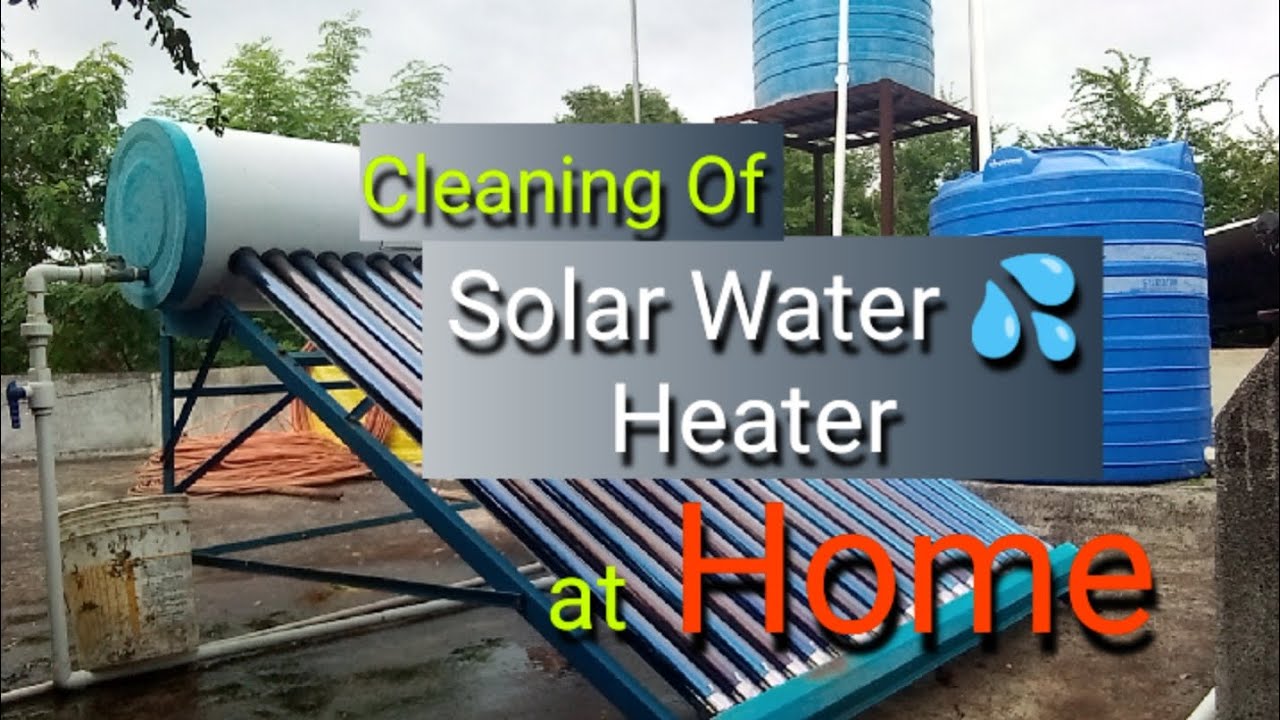 Solar Water Heater cleaning at Home l solar solarwaterheater india 