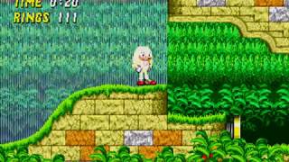 Super Knuckles was golden first in Knuckles in Sonic 2 prototype 0524