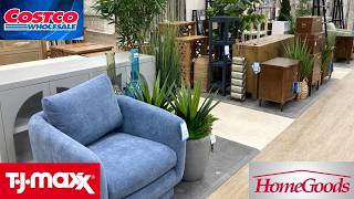 COSTCO TJ MAXX HOMEGOODS FURNITURE ARMCHAIRS TABLES SOFAS SHOP WITH ME SHOPPING STORE WALK THROUGH