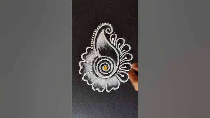 Creative Freehand Kolam rangoli Art designs 🌷🌷 | easy muggulu | small rangoli for Daily use