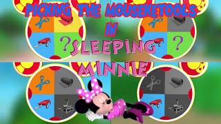 Picking The Mouseketools In Sleeping Minnie
