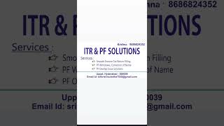 ITR filling service#epfo #itrreturn#trending#trendingshorts#shorts#shortsfeed#shortvideo#youtube#itr