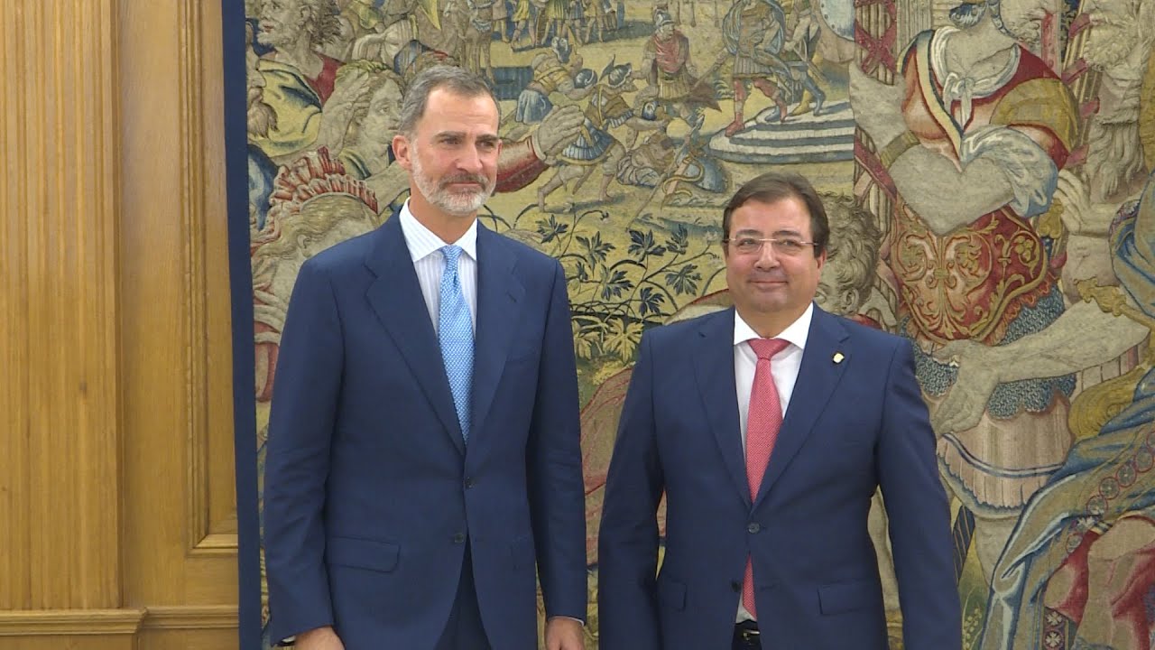 El Rey Felipe VI recibe a Fernández Vara en el Palacio de La Zarzuela ...