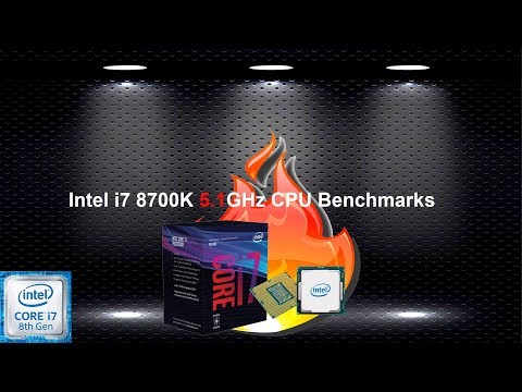 Intel i7 8700K 5.1GHz CPU Benchmarks | Blender | CineBench