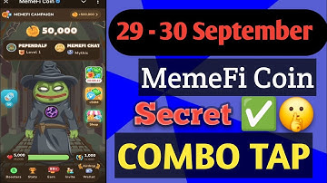 Meme Fi Coin Secret Code Today 29 - 30 September || #memefi​ #memeficode​ #crypto​ #daily​ #code​