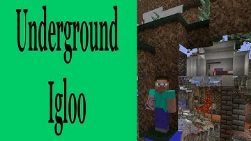 Minecraft Console Seed- Underground Igloo