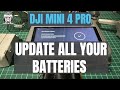Dji mini 4 pro how to update your batteries shaunthedrone
