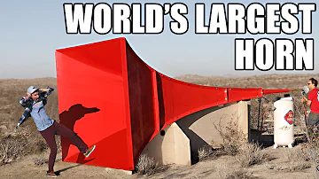 World's Largest Horn Shatters Glass