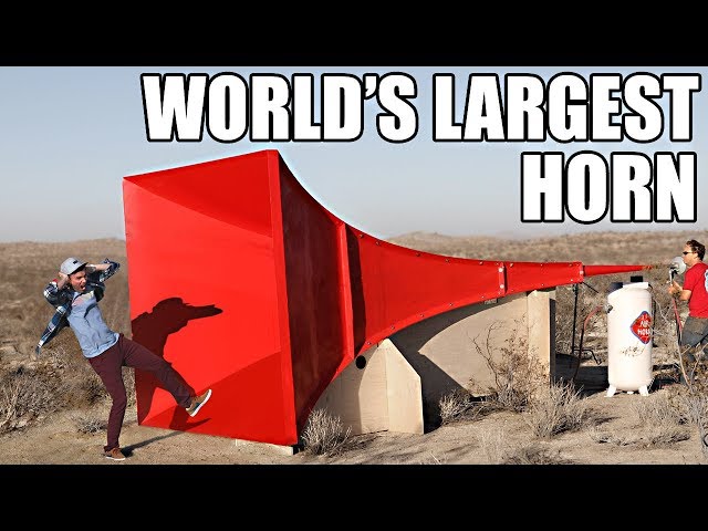 World's Largest Horn Shatters Glass class=