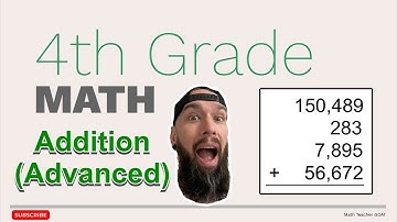 4th Grade Math - Addition ADVANCED (3-Digit, 4-Digit, 5-Digit, and 6-Digit Numbers)