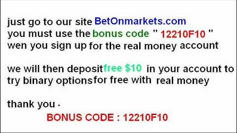 no deposit binary options bonus