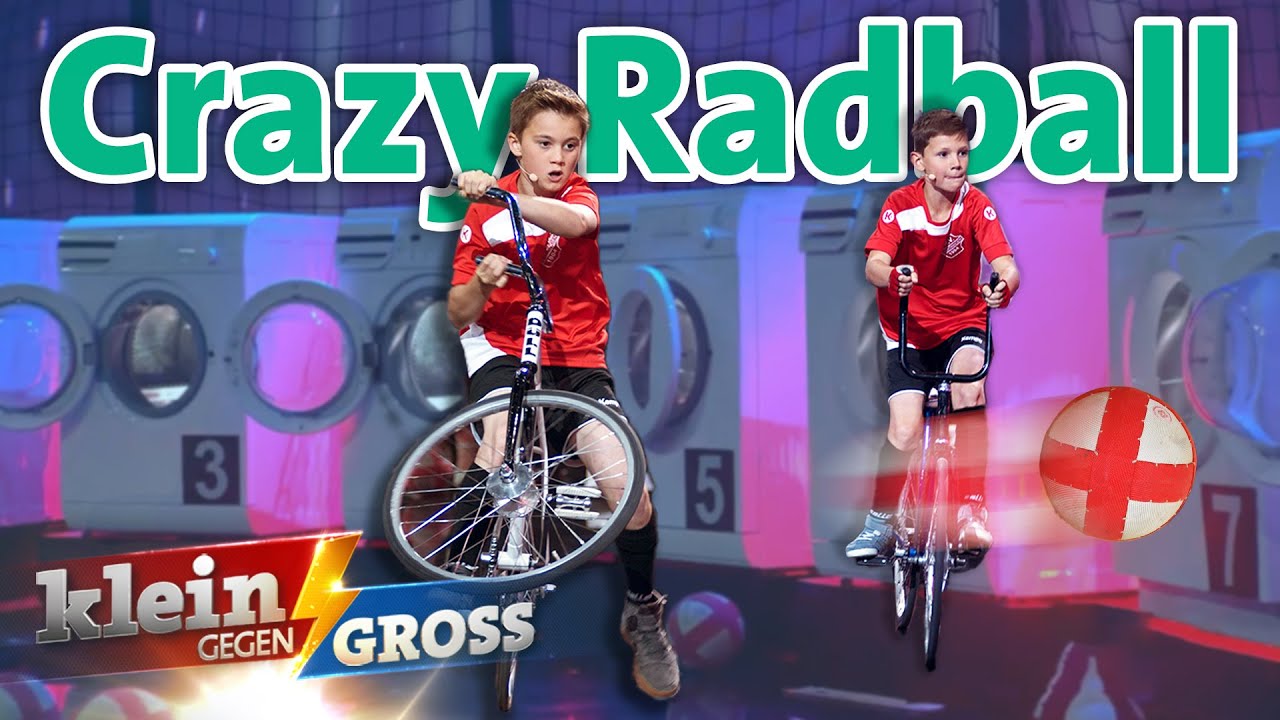 Radball: Wer schießt mehr Bälle in Waschmaschinen? | Klein gegen Groß