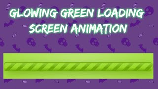 Glowing Green Loading Screen Animation || HTML & CSS