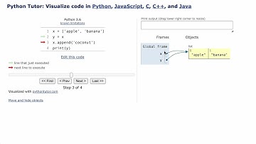 how equals works on Python lists [pythontutor.com]