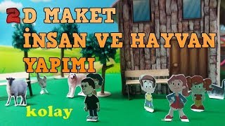 MAKET İNSAN YAPIMI 2D