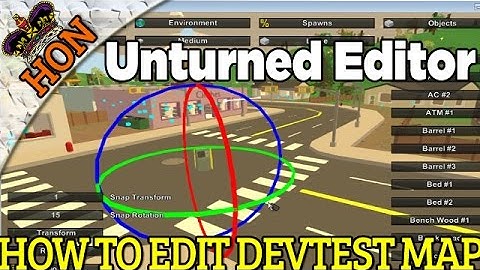 Unturned 3.0 How To Edit The Devtest Map