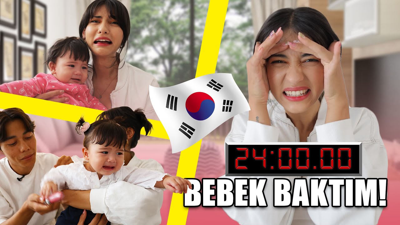 24 SAAT BOYUNCA KORELİ BEBEK BAKTIM 🍼👶🏻🇰🇷