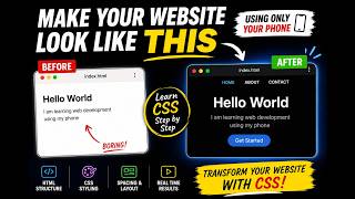 Your website works but its boring,lets fix that with Css