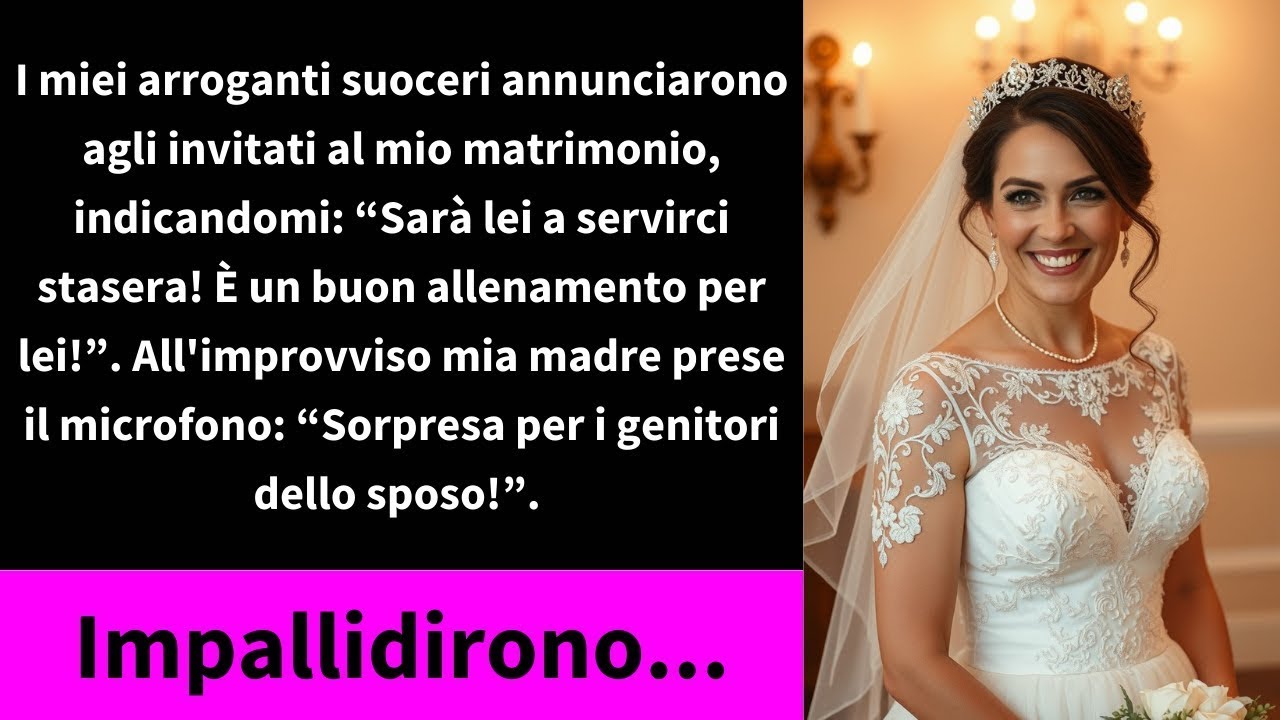 I miei arroganti suoceri annunciarono agli invitati al mio matrimonio, indicandomi
