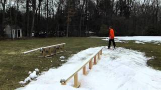Late Season Backyard Ski Session