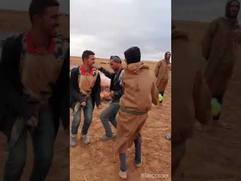 حين تصنع السعادة من ابسط الامور فلاحون جزايريين يرقصون وقت استراحتهم