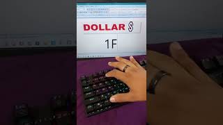 #skhanemojyart How to draw the dollar symbol in ms word easy #computereducation