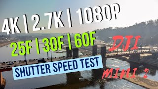DJI MINI 2 VIDEO TEST - 4K vs 2.7K vs 1080p, Frames and shutter speed.