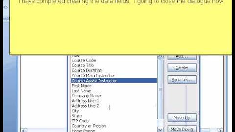 Create Document Template With Word Mail Merge Part 2 - Data Creation