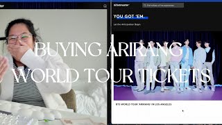 Buying Arirang World Tour Tickets Bts