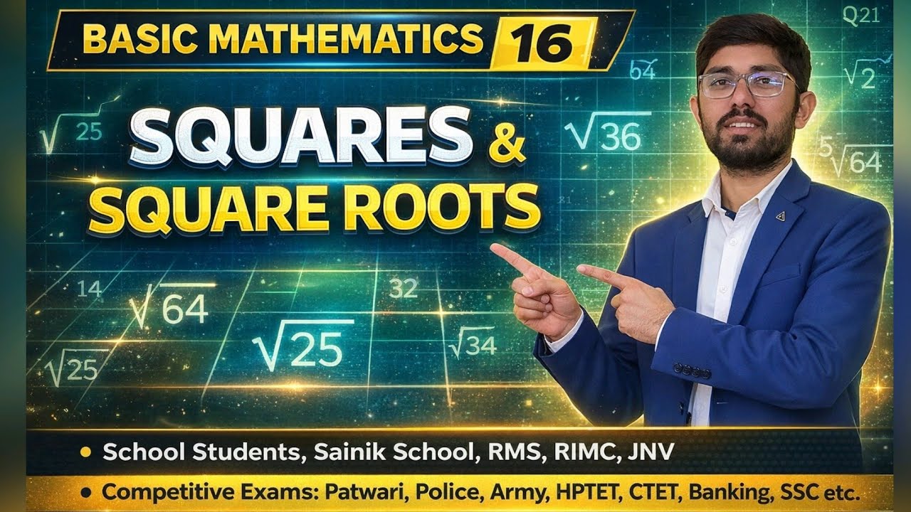 Basic Mathematics 16 | Squares and Square Roots - YouTube
