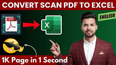 🔥Convert Scanned or Normal PDF to Excel for Free Using MS Word | English Tutorial