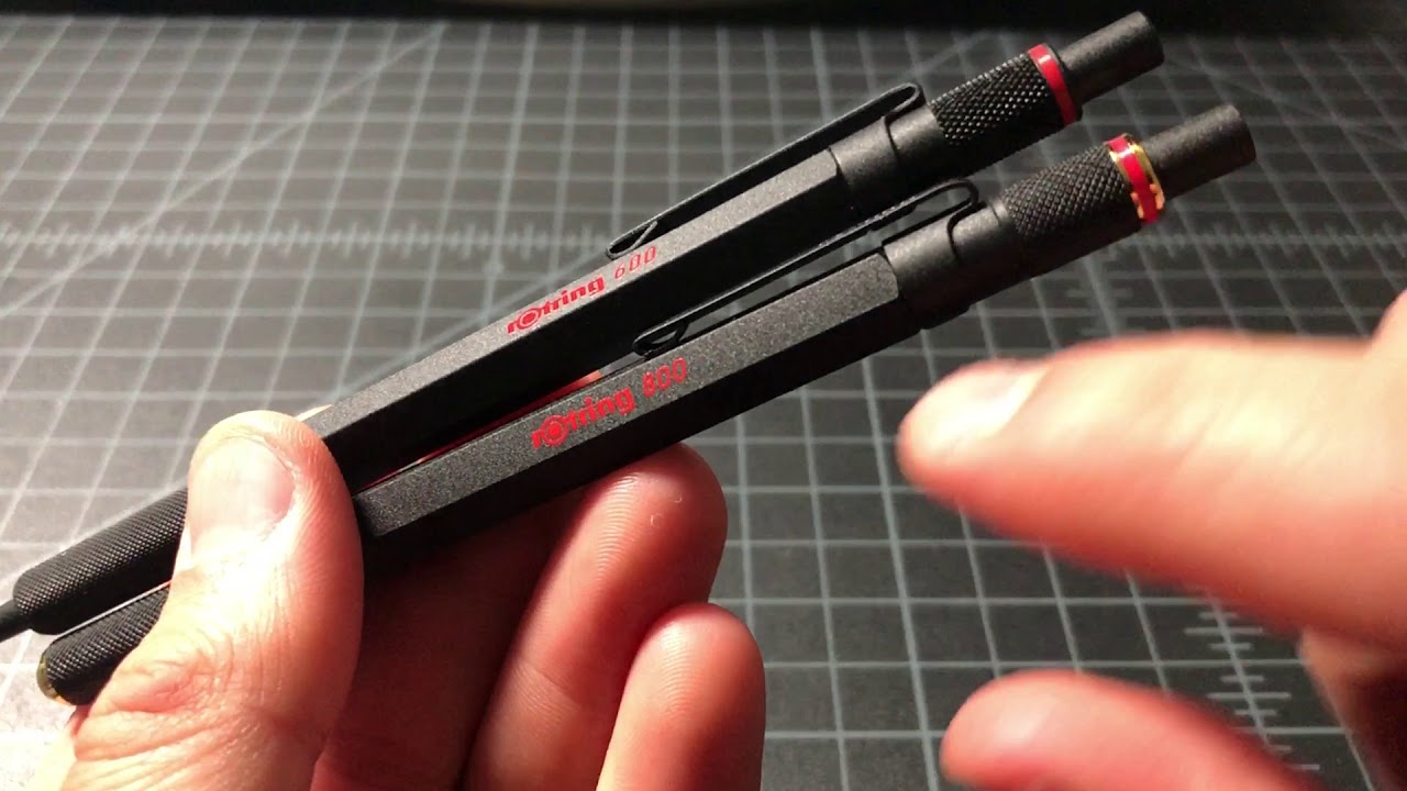 Rotring 600 vs Rotring 800 Ballpoint Pen Comparison 