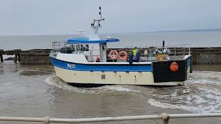 Fishing vessel Commitment departs Southwold