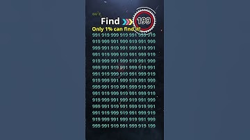 Eye Test Challenge: Can You Find the 199? #quizmeplztv #quiztime #quiz