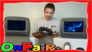 OnFair - How To Install Car Headrest DVD Monitor To Fuse Box