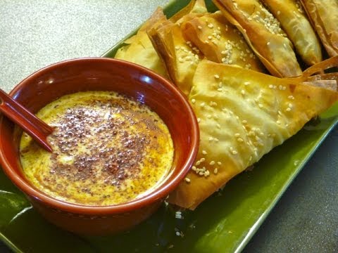 Baked Indian Samosa With Yogurt Dip Recipe For Super Bowl 