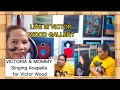VICTOR WOOD GALLERY LIVE TOUR  with VICTORIA WOOD &amp; MOMMY singing Acapella for Daddy Victor Wood