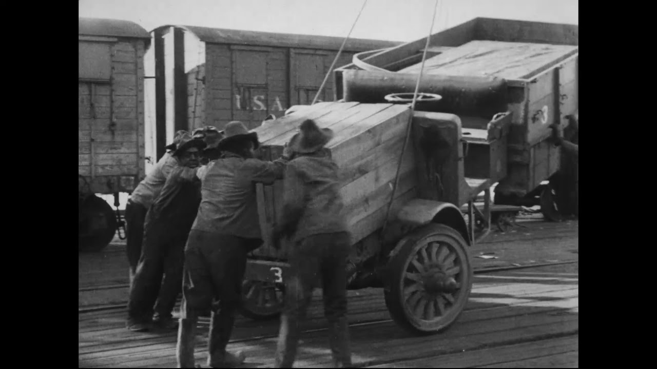 Documentary backdrop image for Base Section No. 2 (Bordeaux), Arrival, Unloading, and Assembling of Heavy Equipment [1918] (2018)