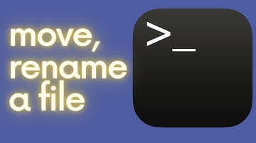 MAC OS Command line: Moving/Renaming a file