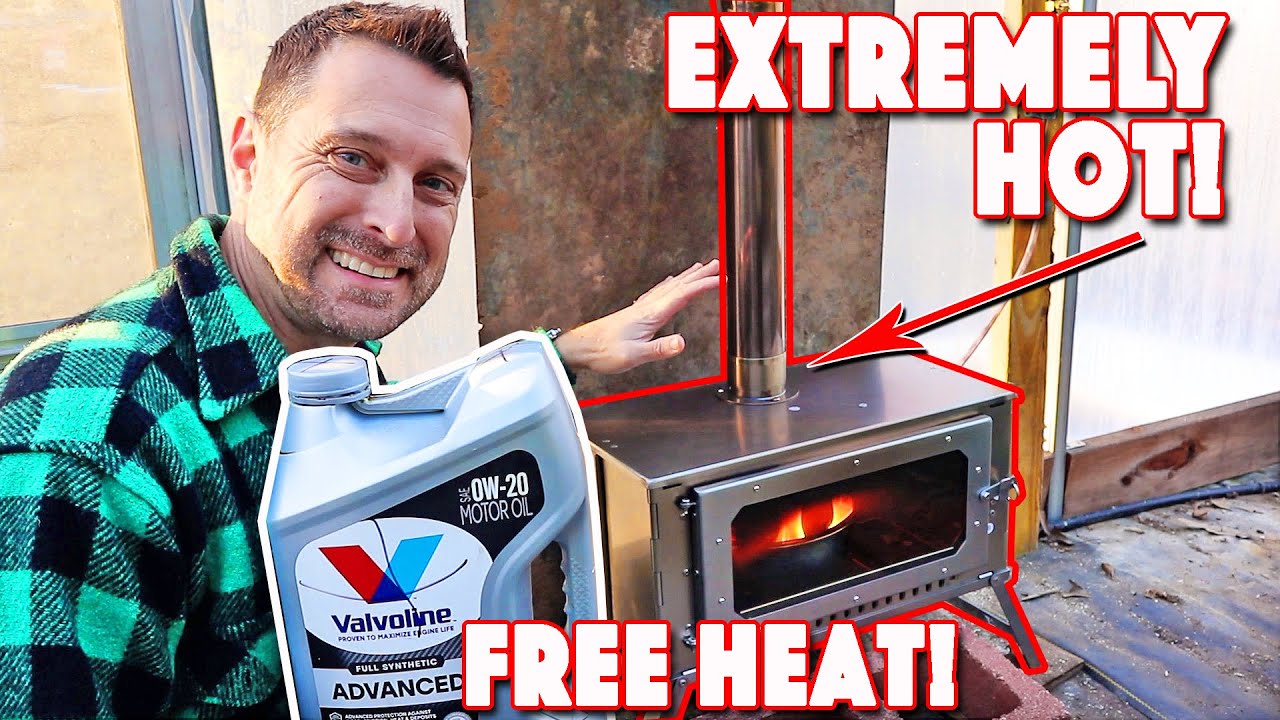 Самодельная горелка для отработанного масла без вентилятора! Домашнее бесплатное отопление!