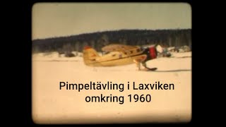 Pimpeltävling i Laxviken omkring 1960