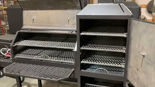 Offset reverse flow smoker